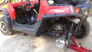 Installing Wheel Spacers On Rzr 800 [upl. by Noirret]