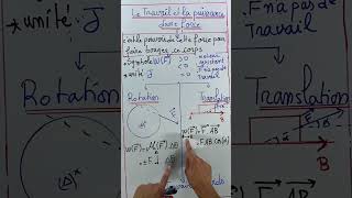 part 1Travail el Puissance dune force constante1 BAC SX SMaths [upl. by Aitat]