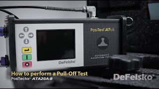 How to Perform a PullOff test with the DeFelsko ATA20AB Automatic Pulloff Adhesion Tester [upl. by Lanford]