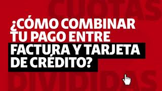 CLARO  ¿Cómo combinar pago en factura y tarjeta de crédito en Tienda Online [upl. by Kurth]