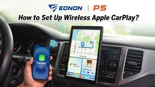 How to Set Up Wireless Apple CarPlay  Eonon P5 Rotatable Portable Car Screen [upl. by Edahc]