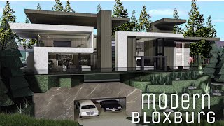 Bloxburg Mansion Luxury Modern House  House Build  Roblox [upl. by Kilgore845]