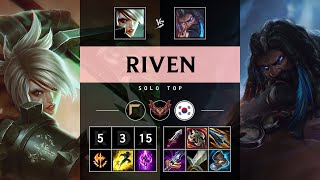 Riven Top vs Udyr  KR Grandmaster Patch 1421 [upl. by Lindbom]