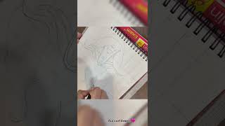 Ganpati Bappa drawing outline ❣️bappalove bappadrawing drawingtutorial shortsviral shortsfeed [upl. by Orly683]