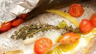 Forelle in Alufolie dieses Rezept zeigt Dir Fisch im Backofen im Ganzen gelingsicher zubereiten [upl. by Darnell]