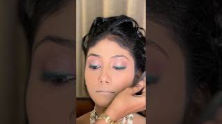 This pink gold with green pop eye look🤩 eyelooktutorial makeuptutorial makeupshorts trending [upl. by Jehiah]