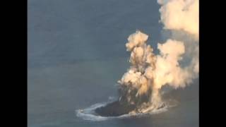 Volcanic eruption forms new island near Japan [upl. by Ecaroh50]