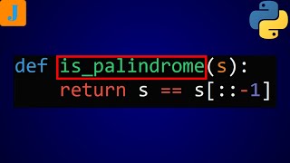 Palindrome Program In Python [upl. by Rozanna163]