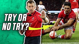 Should Louis ReesZammits disallowed try for Wales been awarded  Whistle Watch [upl. by Ronoel457]