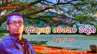 Athugala Wehera Wadina රන්තාලිය වැව  Lyrics  Chamara Weerasinghe [upl. by Neyrb748]