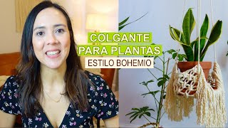 TUTORIAL MACRAMÉ COLGANTE PARA PLANTAS  PRINCIPIANTES  3 NUDOS BÁSICOS  PASO A PASO [upl. by Yrellam372]