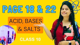 Page 18 amp 22  Chapter 2  Acid Bases amp Salts  Class 10 Science  NCERT [upl. by Sorilda127]