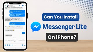 Can You Install Messenger Lite On iPhone 2022 [upl. by Madda]