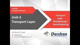 302  Transport Layer  Multiplexing  Demultiplexing [upl. by Rudelson23]