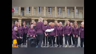 Uttoxeters Heath Chorus singing at The Piece Hall in Halifax [upl. by Clea]