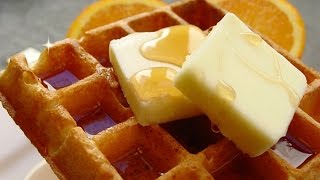 Quick and Easy Homemade Waffles Recipe  How to Make Waffles from Scratch [upl. by Kram505]