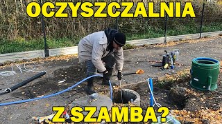 135 Haba Retrofit 18 montaż oczyszczalni w działającym szambie betonowym Czy śmierdzi [upl. by Joktan109]