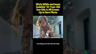 Olivia Wilde and Jason Sudeikis 10YearOld Son Otis Is All Grown Up in Rare Photo [upl. by Kcirdnek]