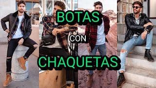 60 Outfits con Botas y Chaquetas para Hombres Estilo Versátil y Sofisticado [upl. by Aissatan268]