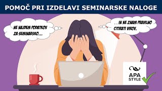 Pomoč pri izdelavi seminarske naloge CEK [upl. by Llewol767]