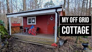 Off Grid Cabin in Winter  Getting ready amp hanging out [upl. by Rot]