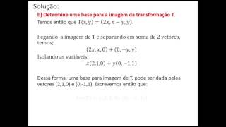 Matriz de uma transformação Autovalores e Autovetores [upl. by Etteval]