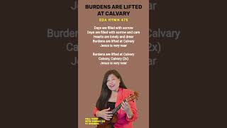 BURDENS ARE LIFTED AT CALVARY SDA HYMN 476 UKULELE [upl. by Maribeth627]