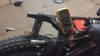 6v to 12v Conversion  76 Honda MT250 [upl. by Sperling100]