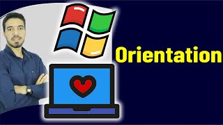 How to change the Orientation of the Screen in Windows 11 10  8 [upl. by Palestine4]