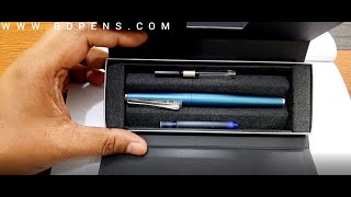 LAMY Studio Fountain Pen  Aquamarine 2019 Special Edition  Unboxing  BD Pens [upl. by Felt]