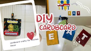 cardboard for kitchen Decordiy cardboard decor ideasdiy cardboard wall decorhome decor ideas [upl. by Eimmelc384]