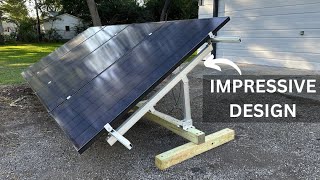 Best DIY Solar Ground Mount  Complete Assembly [upl. by Dotty]