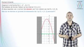 Domein en bereik wiskunde B  WiskundeAcademie [upl. by Rhianna]
