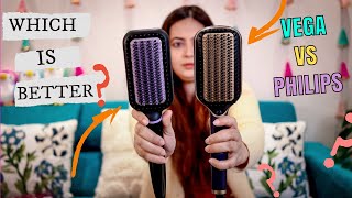 How to Choose the Best Hair Straightener Brush for Your Hair Type  VEGA Litstyle L1 vs Philips [upl. by Kuhlman]