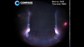 The first highspeed colour video from the COMPASS tokamak [upl. by Dremann]