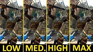 For Honor  GTX 1050 Ti  i57400  Low vs Medium vs High vs Ultra  1080p [upl. by Suiraj]