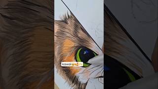 Anims vs Realism ✨️laadrawings cat art shorts [upl. by Halik]