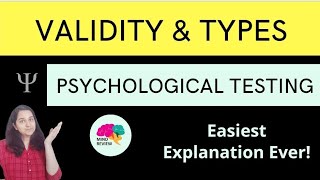 Validity in Detail  Psychological Testing  Mind Review [upl. by Hannala]