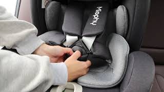 Miophy ISize Baby Car SeatZA07i Install Video [upl. by Ibib]