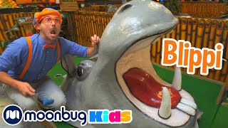 Blippi Explores Jungle Animals  Moonbug Kids TV Shows  Full Episodes  Cartoons For Kids [upl. by Tifanie]