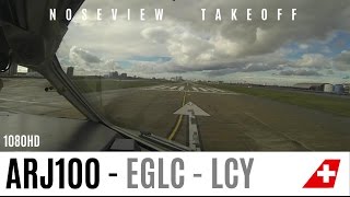 Watch this Cockpit Takeoff at London City Airport [upl. by Atalante455]