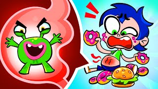 My yummy carrot vs fastfood who will win song kids junk healthy food [upl. by Nahgrom]