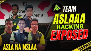 TEAM ASLAA EXPOSED HACKING IN 1PLUS  SHAME ON THEM 😡 [upl. by Joacima]