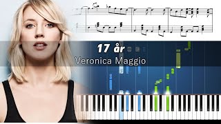 Veronica Maggio  17 år  Piano Tutorial [upl. by Silvers]