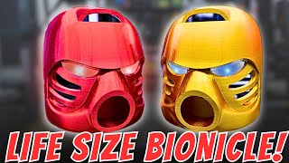 3D Printing My Childhood  Making LIFESIZE Lego Bionicle Masks [upl. by Stevana]