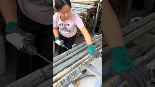 Making Bamboo Raft craft woodworking creativity [upl. by Anicul]