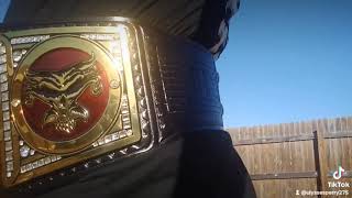 Restoned amp Releathered WWE World Heavyweight Championship Belt [upl. by Rusell77]