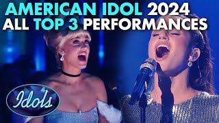 ALL AMERICAN IDOL TOP 3 PERFORMANCES 2024  Idols Global [upl. by Durwin]