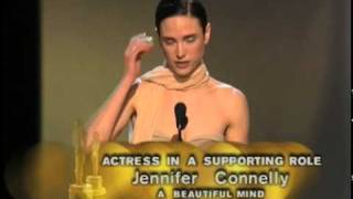 Jennifer Connelly Wins Best Supporting Actress  74th Oscars 2002 [upl. by Adnowat]