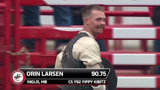 Orin Larsen 2023 Ponoka Stampede [upl. by Einafpets]